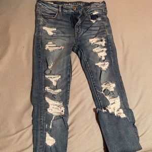 American Eagle ripped jeans
